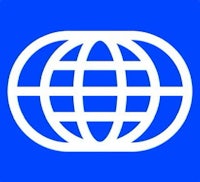 the world bank logo on a blue background